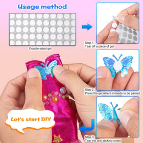 iBayda DIY stickers and beads to customize outfits