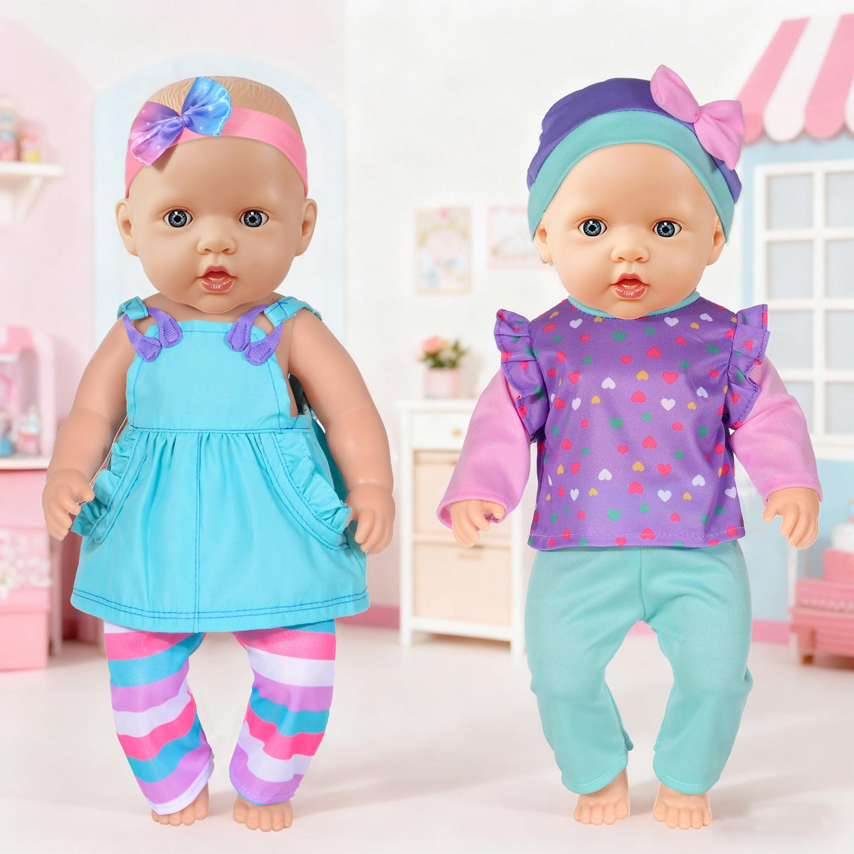 iBayda family-friendly doll clothes set supports shared pretend play.