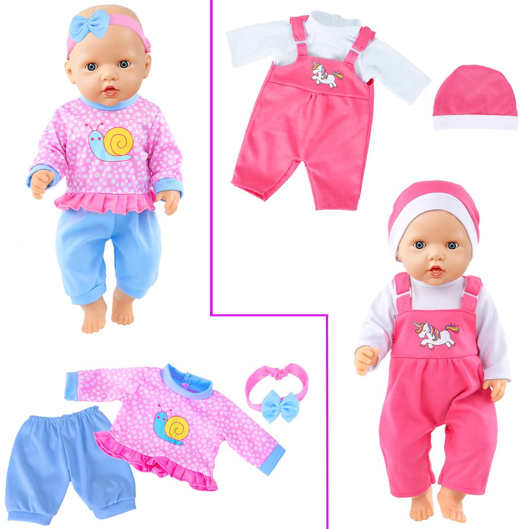 iBayda hats and headbands complete charming doll looks.