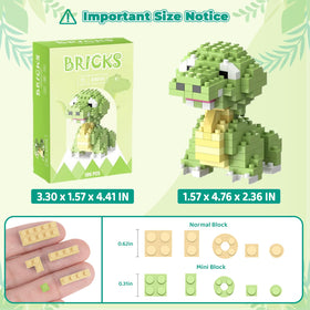IBLOTIME ten mini dinosaur builds offer colorful play options