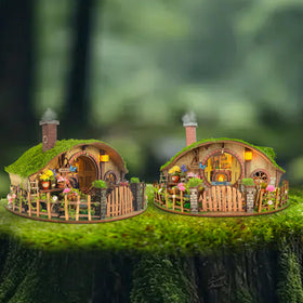 IBOHEYE forest house kit laser-cut parts ensure precise assembly