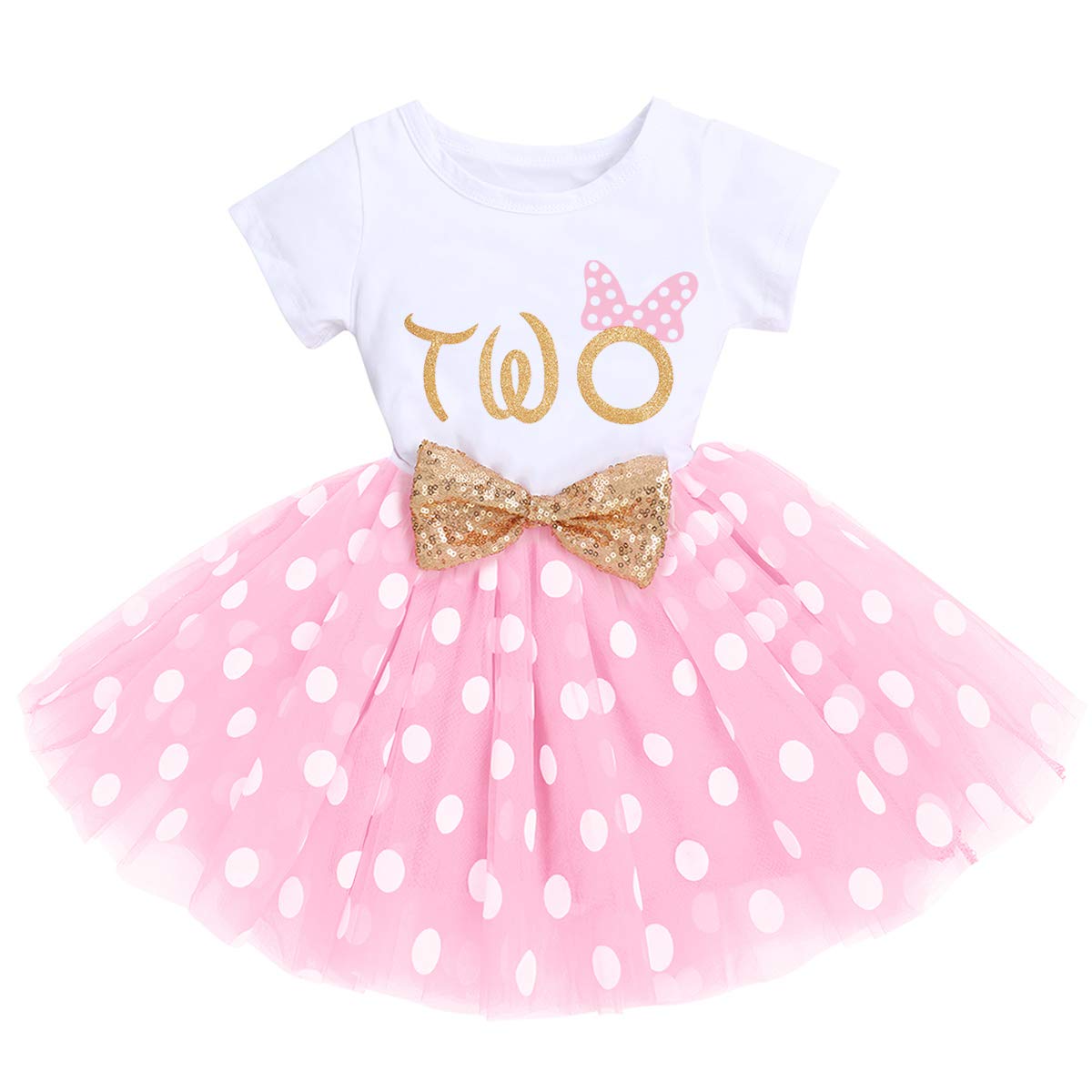 IBTOM CASTLE baby dress front view, twirl-ready birthday outfit