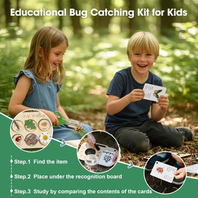 ibwaae Bug Catcher Kit backpack storage keeps accessories organized on outdoor trips.
