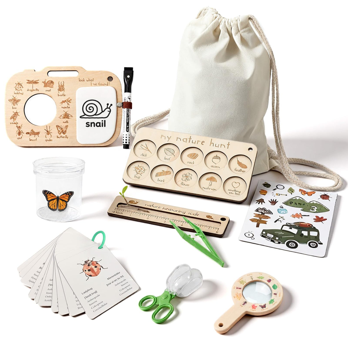ibwaae Bug Catcher Kit bug box for kids to observe insects outdoors.