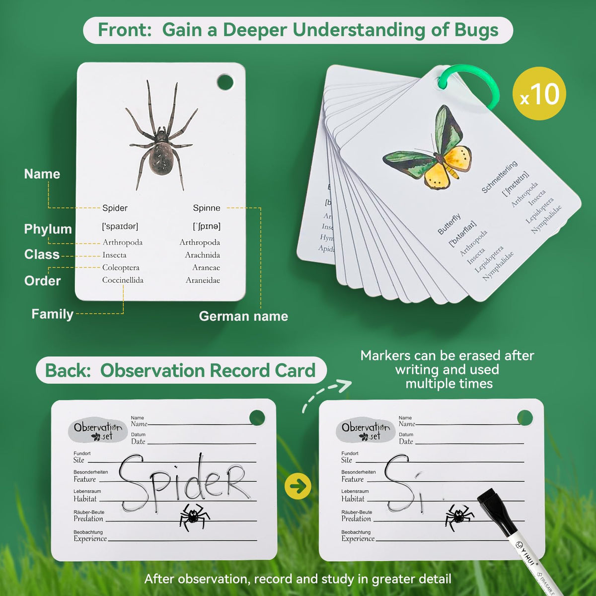 ibwaae Bug Catcher Kit tweezers enable gentle handling of small specimens.