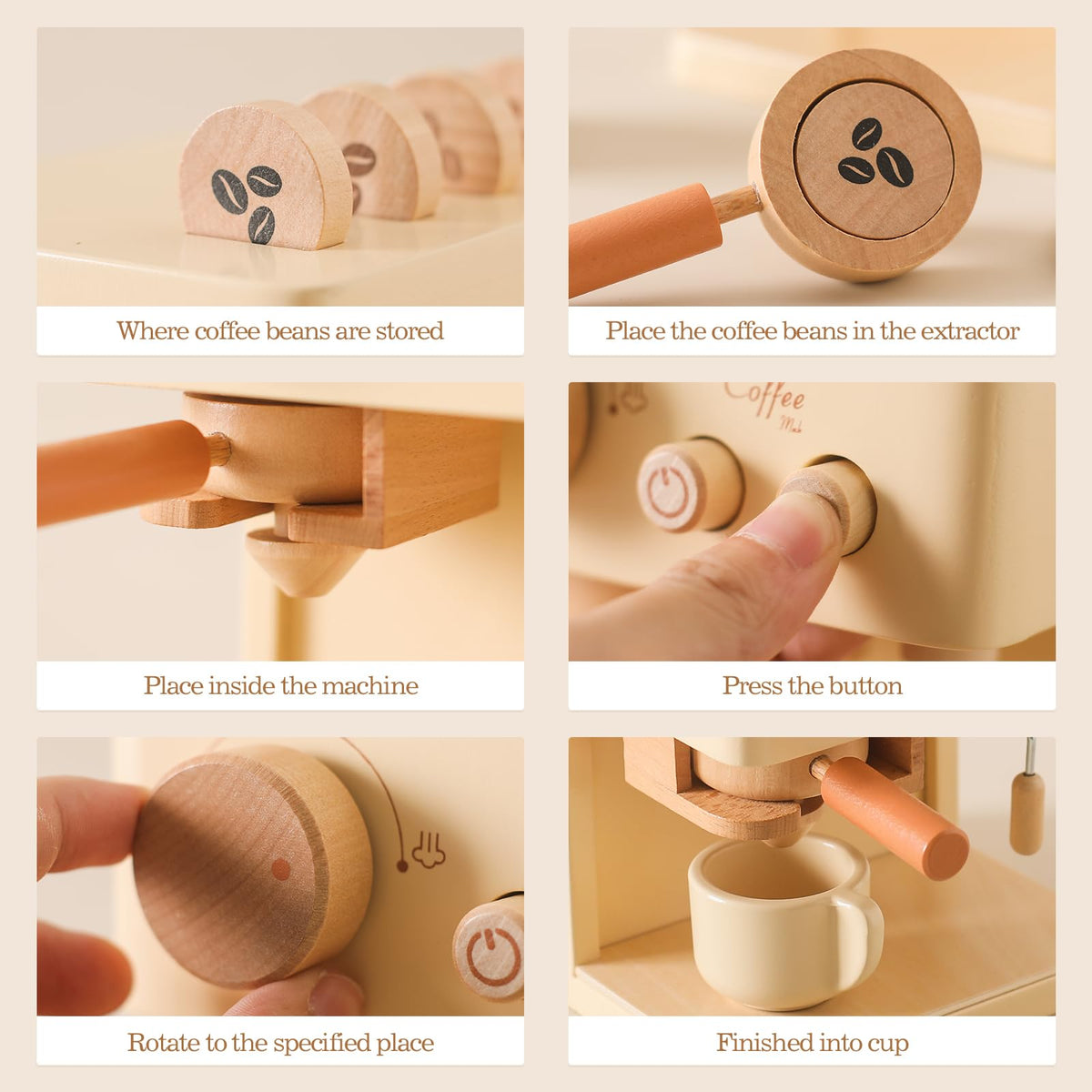ibwaae coffee cups and coasters for group play and role-play scenes