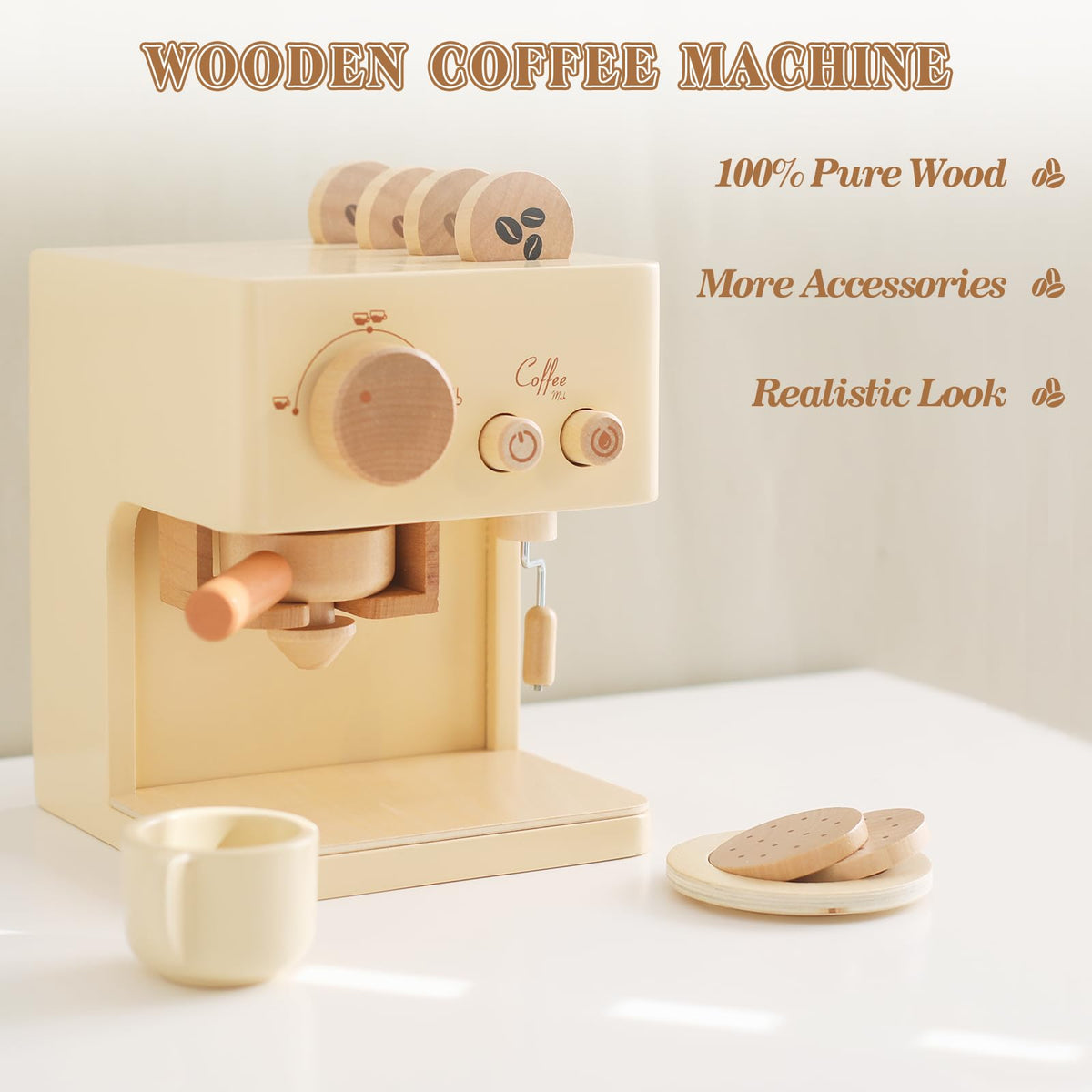 ibwaae coffee filters close-up showing pretend play components