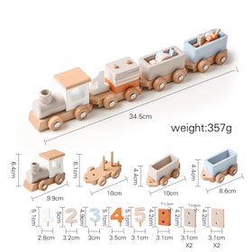 Ideas for ibwaae wooden train set play sessions with toddlers.