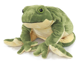 Ice King Bear giant frog toy, soft fabric for gentle hugs.