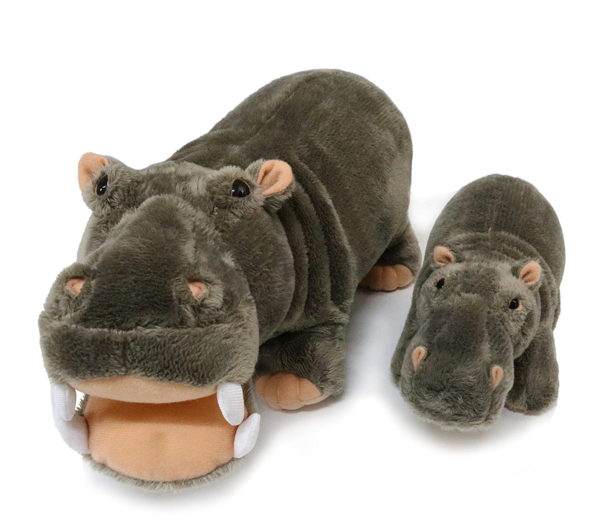 Ice King Bear hippo mom stuffed animal, soft plush for kids' hugs.