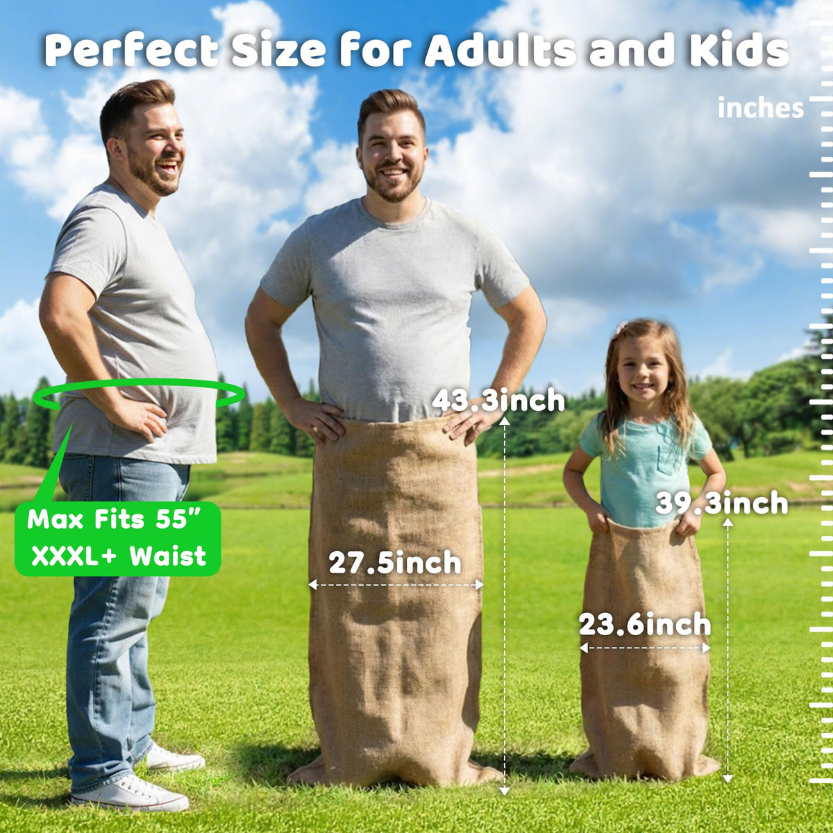 IceFun adult sack 27x43 inches, built for sturdy, long-lasting play