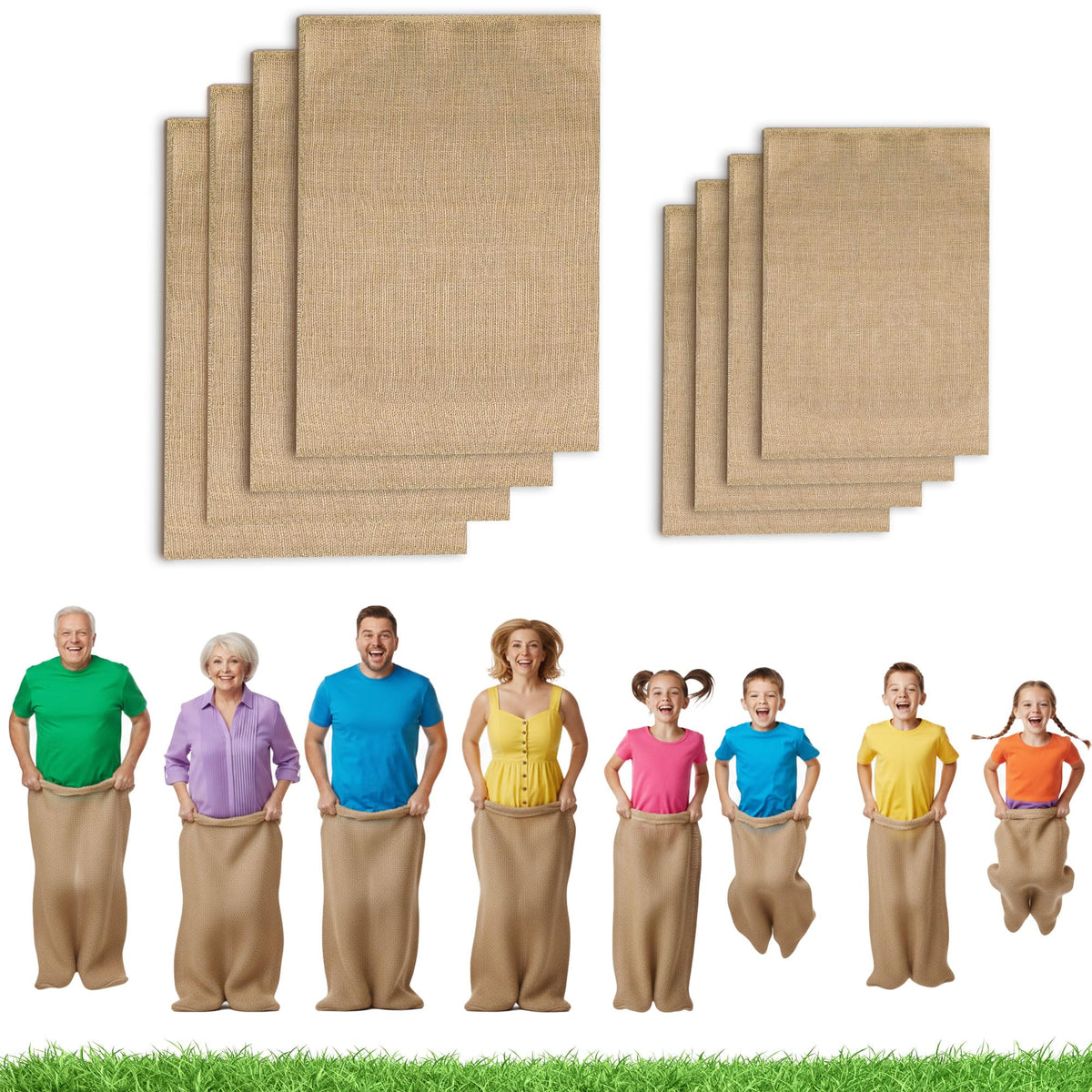 IceFun kids sack 19x35 inches for safe, energetic backyard races