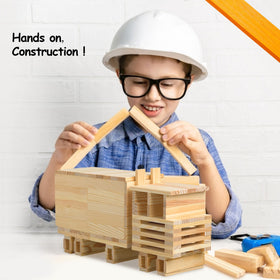 ICEKO KN natural pine wood with safe smooth finish for little hands