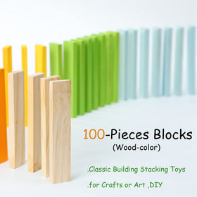 ICEKO KN wood blocks kit laid out for building and imaginative play