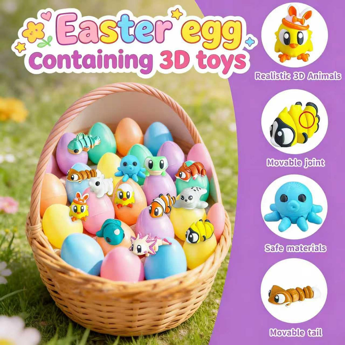 ICOME Easter basket stuffers ready to use for instant celebration and gifting.