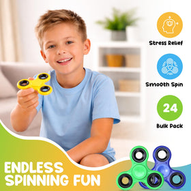 Iconikal bulk spinners with glitter styles provide visual appeal and focused hand activity.