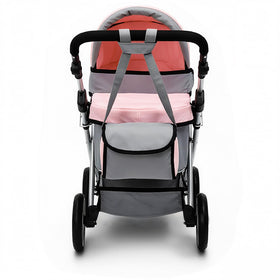 Durable aluminum frame and foam-grip handles ensure smooth steering.