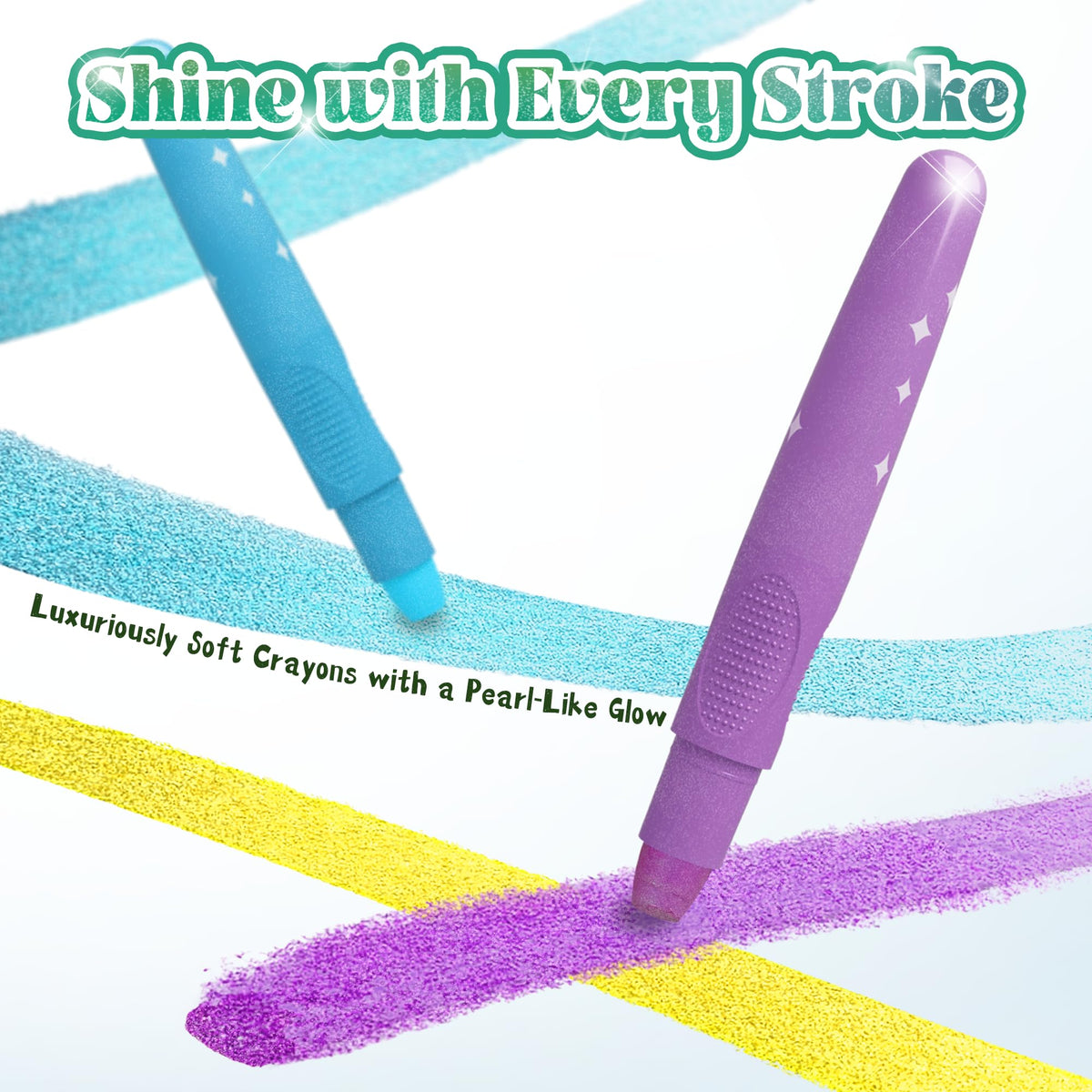 iCrayon kids crafting setup with crayons and paper