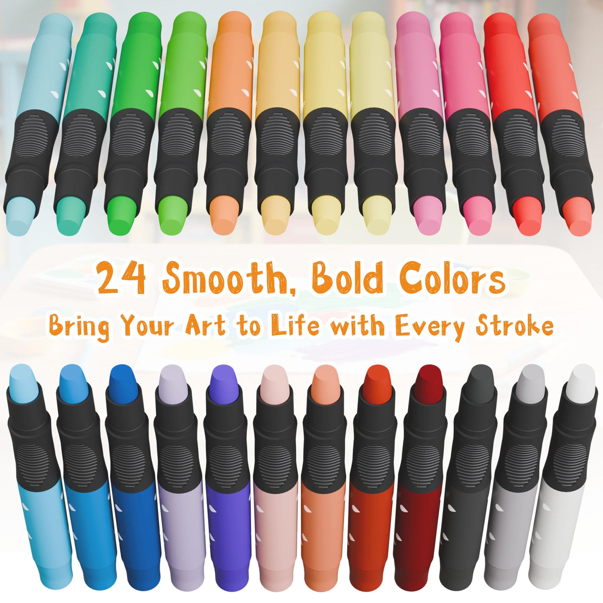iCrayon quick-drying pastels set dries in 60 90 seconds