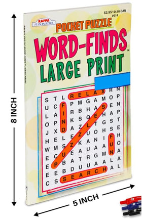 Idea Liftoff puzzle pack cover showing variety of large and digest puzzles.