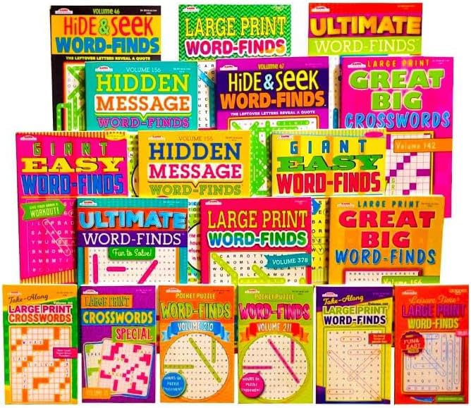 Idea Liftoff word-find 8x10 with bright grids supporting focus.
