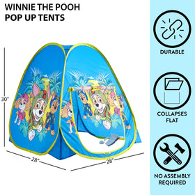 Paw Patrol tent by Idea Nuova, easy pop-up setup for quick play