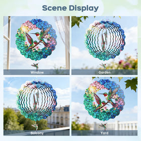 IDEA SHOW Christmas-friendly wind spinner adds festive sparkle through light reflections