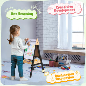 IDEA FAMILY easel featuring magnetic board surfaces for classroom-style play