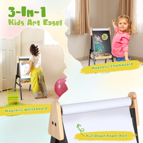 IDEA FAMILY easel with bottom wooden tray for organized supplies