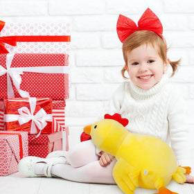 IdeaMeme gift-ready chick plush ideal for birthdays or holidays