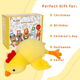 IdeaMeme chick plush after opening is fluffy and ready to hug