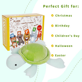 IdeaMeme Turtle Weighted Plush gift-ready packaging inspires gifting.