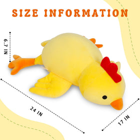 IdeaMeme weighted chick plush soft cover texture for gentle hugging