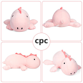 IdeaMeme weighted dino plush travel-friendly for car rides