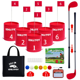 IDEATRY durable weather buckets for all-season backyard practice.