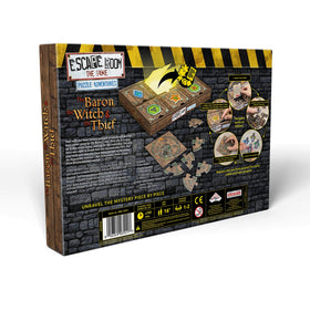 Identity Games Baron Witch Thief advent calendar packaging unlocks five rooms step by step.