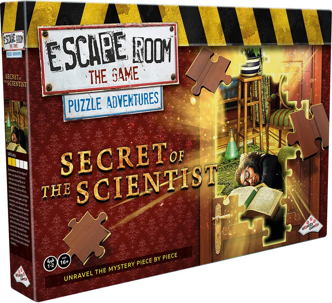 Identity Games Secret of the Scientist puzzle piece for immersive solving adventures and family-friendly challenge.