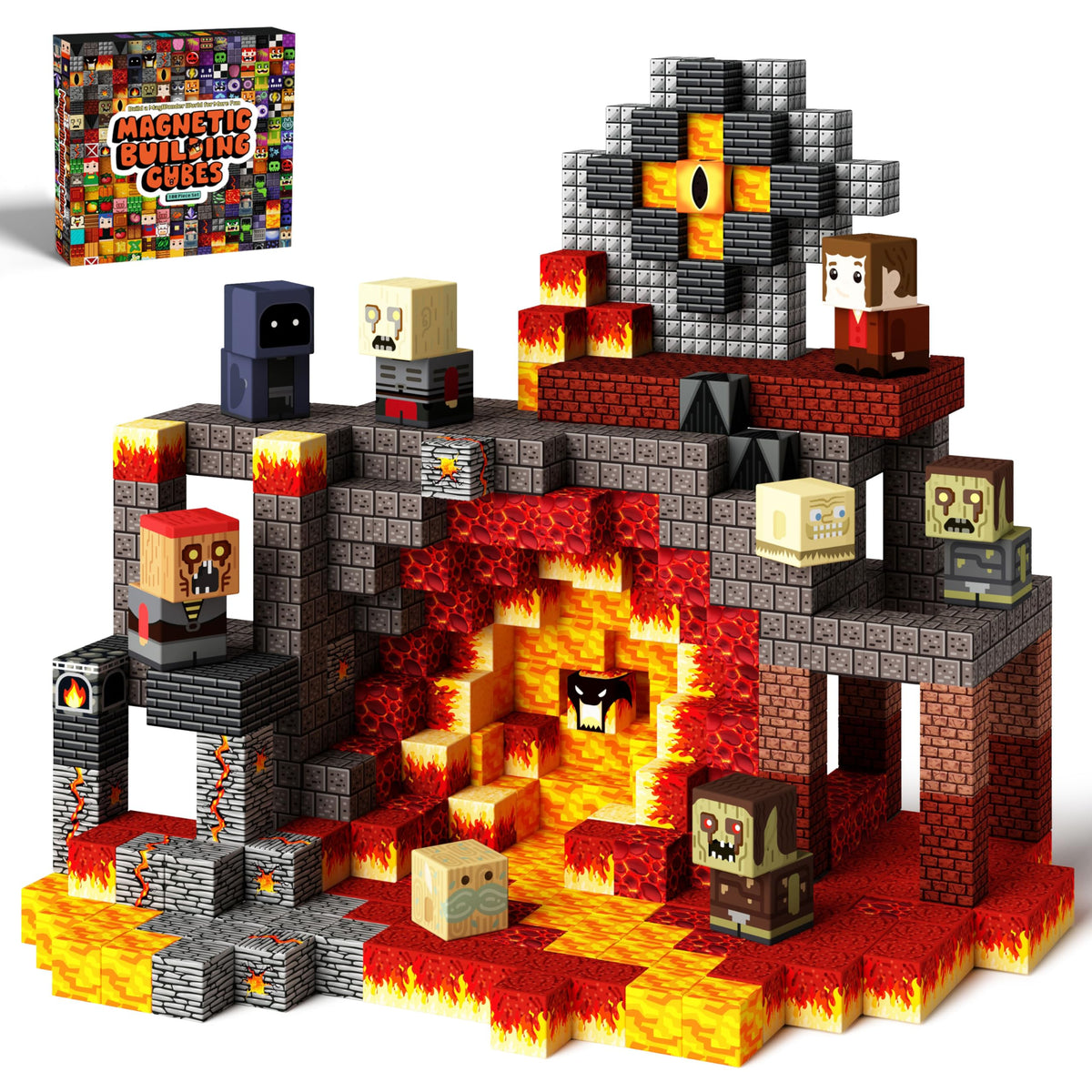 idoot magnetic blocks monster set assembly—durable and versatile for creative build-and-play sessions