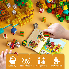 idoot Montessori-inspired set supports classroom teamwork and creative construction.