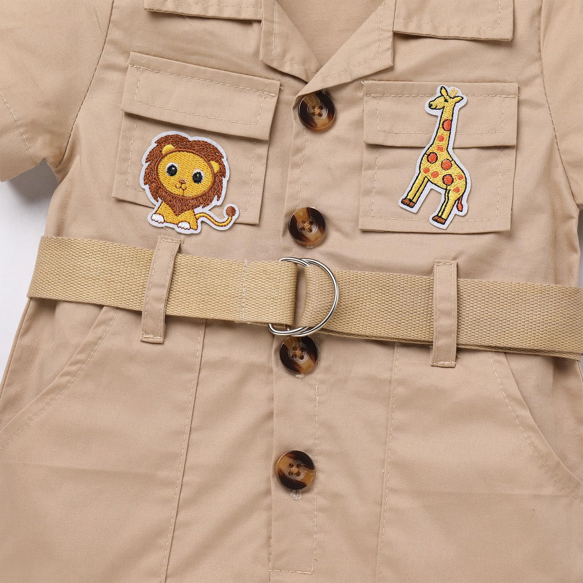 IDOPIP safari outfit complete set supports photoshoots and birthday celebrations.