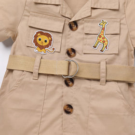 IDOPIP safari outfit complete set supports photoshoots and birthday celebrations.