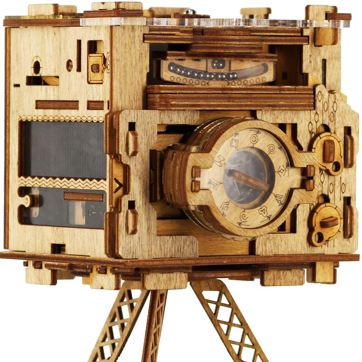 idventure Cluebox PRO Sherlock's Camera front view for an engaging escape room experience