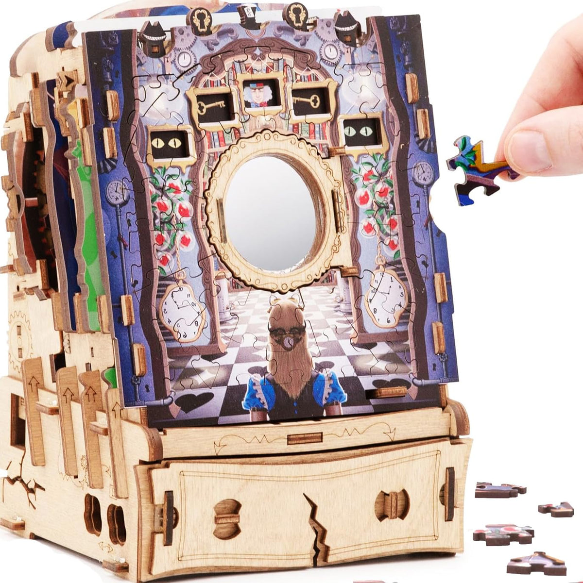 Idventure Cluepuzzle Alice Wonderland basegame visual showcases immersive family puzzle fun.