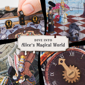 Idventure Cluepuzzle secret compartment highlights hidden treasure reveal.