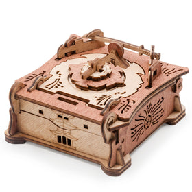idventure Samurai puzzle box front view shows premium birch wood for gifting
