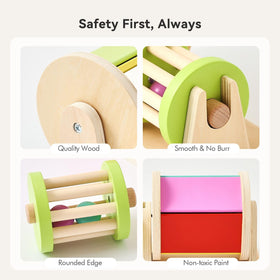 IEATFO Montessori design supports grasping and early motor skill growth