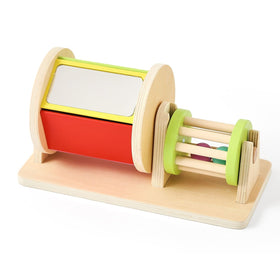 IEATFO spinning drum baby toy for tummy time and motor skills