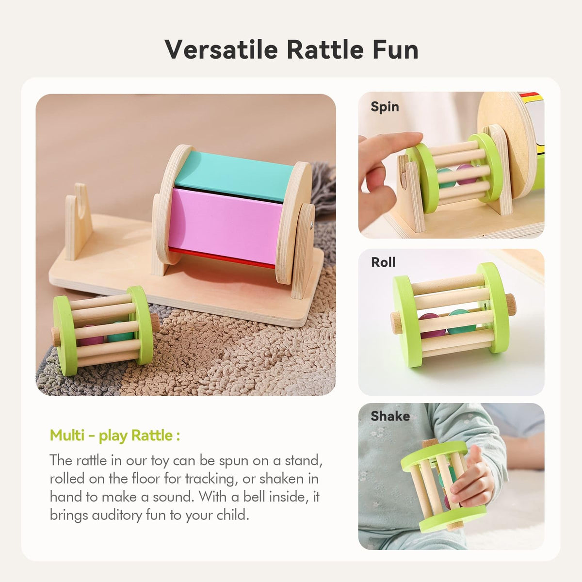 IEATFO tummy time play helps neck and core engagement