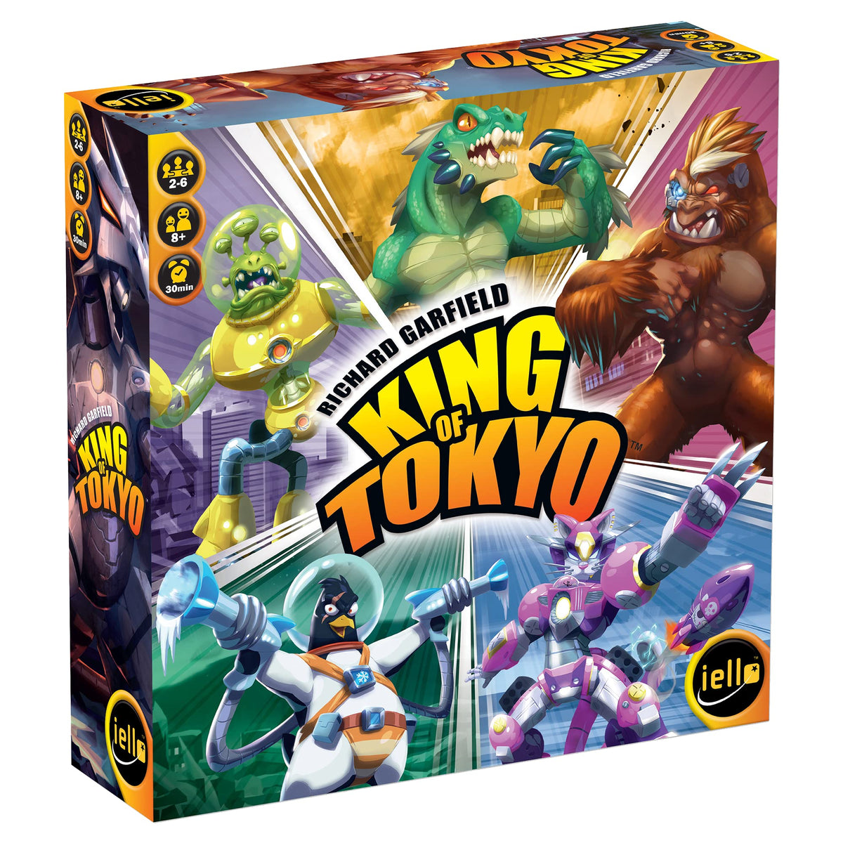 IELLO King of Tokyo new edition box art highlights bold monsters for shelf appeal