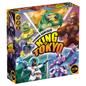 IELLO King of Tokyo new edition box art highlights bold monsters for shelf appeal